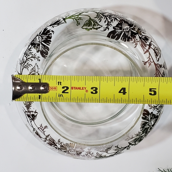 Vintage Sterling City Glass Co Sterling On Crystal Flanders Poppy Design Vase - Picture 11 of 12